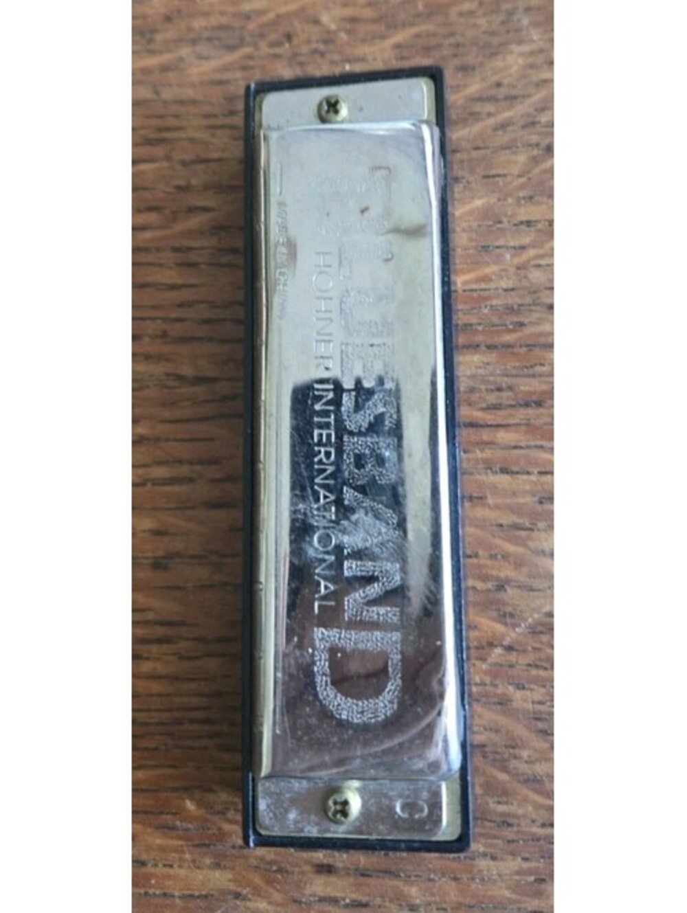BluesBand HOHNER International Harmonica Vintage 4X1 Inch Silvertone